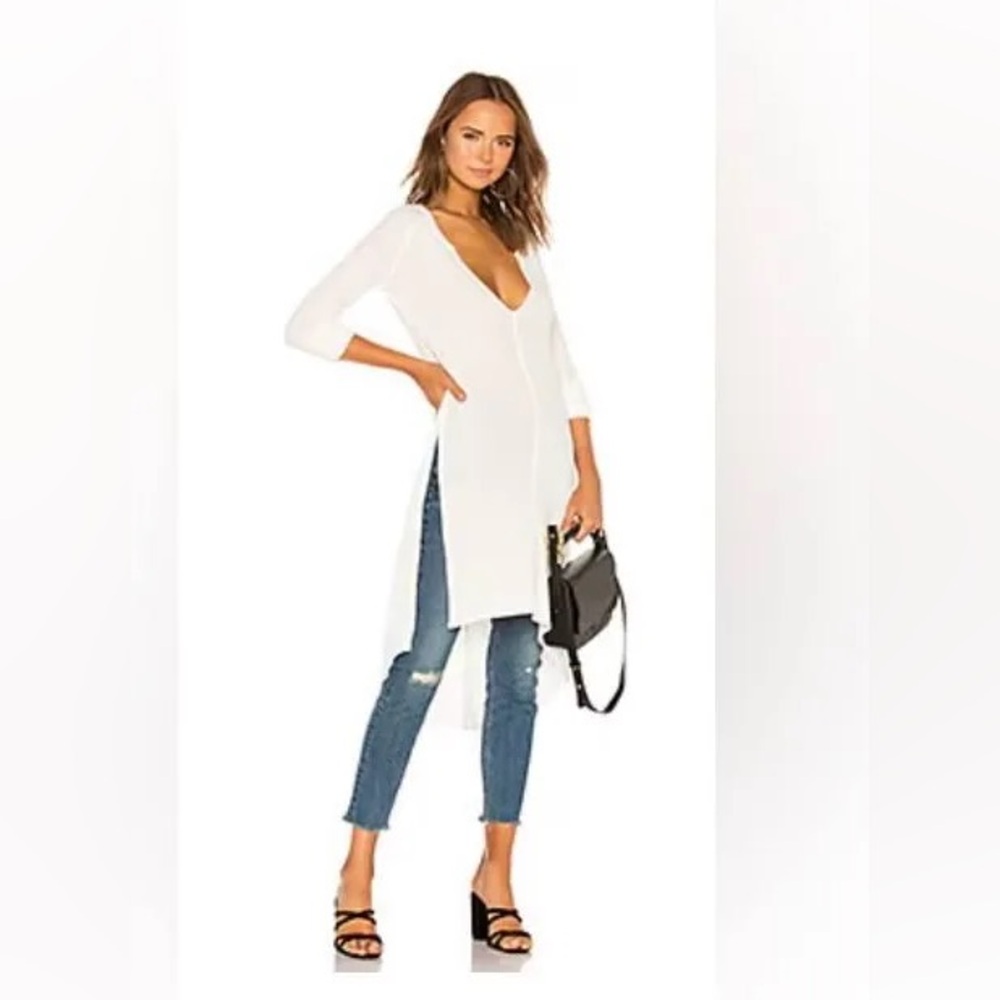 We The Free Cream Ribbed Top